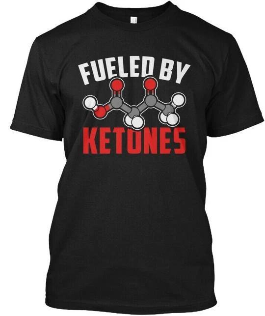 Keto Fueled By Ketones - T-Shirt Made in the USA Size S to 5XL S