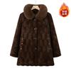 Wife Winter Cotton-padded Coat with Velvet To Keep Warm, New Imitation Fur Coat, Old Thick Coat