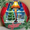 Christmas Retro Tin Sign 80s Movie Poster Metal Wall Decor Round Vintage Home Office Art 8x8 Inch