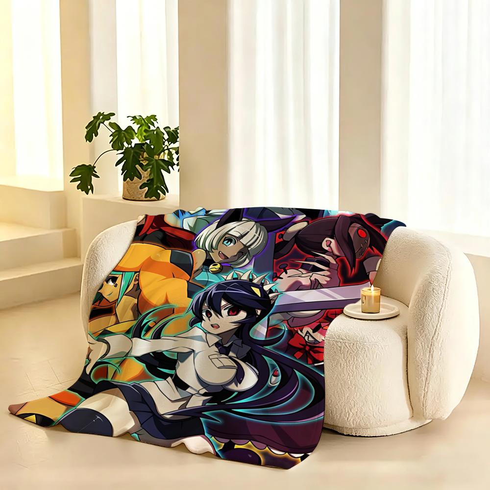 Skullgirls Game Throw 240g Flannel Blanket, Suitable for Sofas, Beds, Offices,  Exquisite Gift Blankets