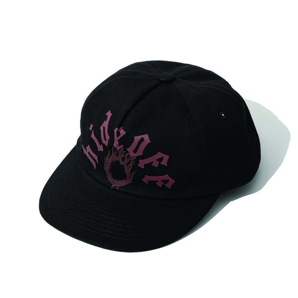 HIDEOFF 5-Panel Flame Logo Cap