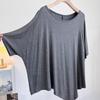 T-shirt Damski Jednolity Kolor Codzienny Duży Rozmiar Luźny Okrągły Dekolt Pulower Krótki Rękaw Top