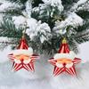 2/4pcs Plastic Christmas Ornaments Small Cartoon Red Pendants For Tree Decor Xmas Hanging Decoration Party Wedding Home Bar Shop