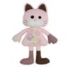 Entzückendes Katzen-Stofftier Weiches Kuscheltier Kissen für Mädchen Schlafbegleiter Niedliches Plüschtier Geschenk für Kinder Geburtstagspuppe
