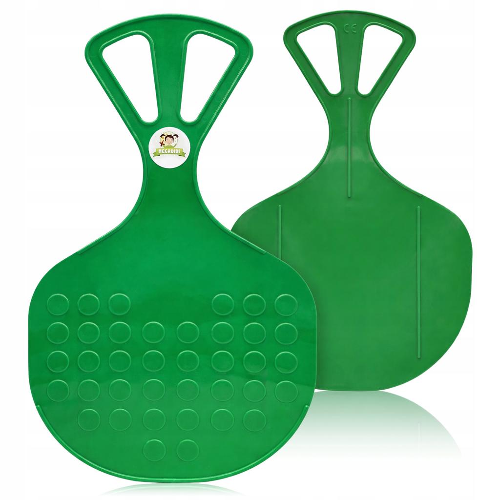 Ślizg Na Śnieg Jabłuszko Do Zjeżdżania Sanki Xxl 58 Cm Solidne Zielony