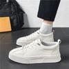 Fashion Lightweight Chunky Leather Shoes for Men White Summer Sale Retro Slip-on In Promotion Social Common Pu Elegant Man Casual Shoe