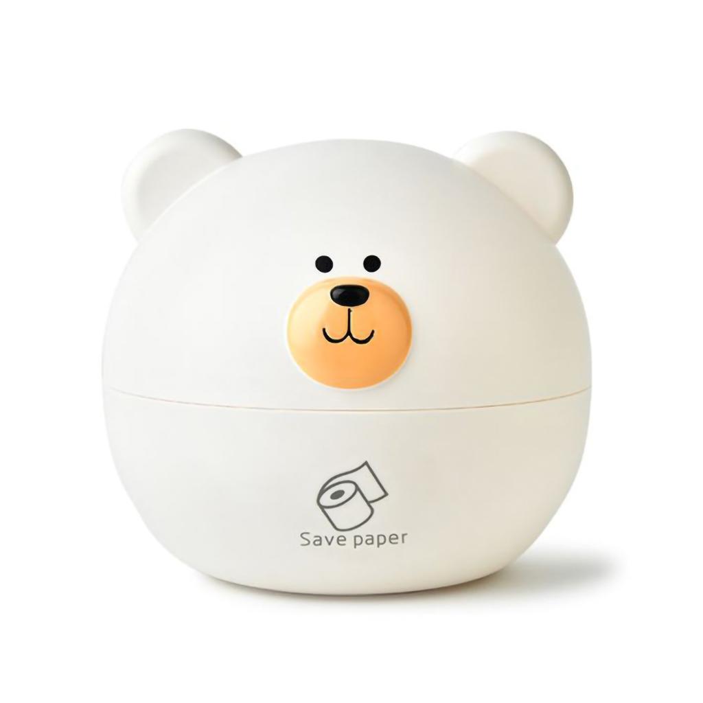 Tissue Holder PP Nordic Bear Shape Multifunctional Tissue Box Home Decoration for Desktop Table Living Room
