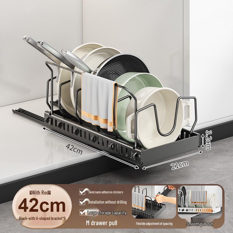 Adjustable Kitchen Pot Lid & Cookware Stand