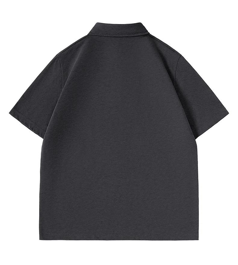 Hello Hipanda Panda Casual Simple UV Resistant Solid Color Lapel Short-Sleeved Polo