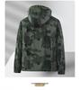 Men's Camouflage Workwear Jacket with Detachable Hood, Windbreaker for Spring/Autumn, Fashionable Loose Fit, Large Pockets