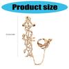 Crystals Rhinestones Vintage Chain Rings Adjustable Size Double Finger Jewelry for Women Special Occasion Gifts