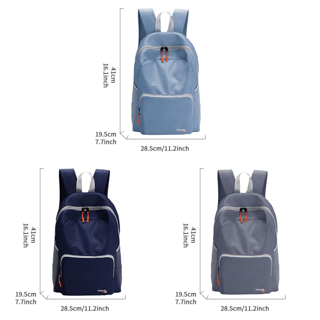 Ultra Light Polyester Travel Backpack With Foldable Design For Casual City Commutes