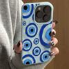Retro Blue Eye Design TPU Phone Case  For iPhone 17 16 15 14 11 13 12 Pro Max 17 Air Shockproof Cover For iPhone 15 14 16 Plus