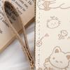 Printed Cute Bear Women's Wallet, Original Minimalist Japanese Style Tri-Fold Snap Closure Student Short Women's Coin Purse Clutch