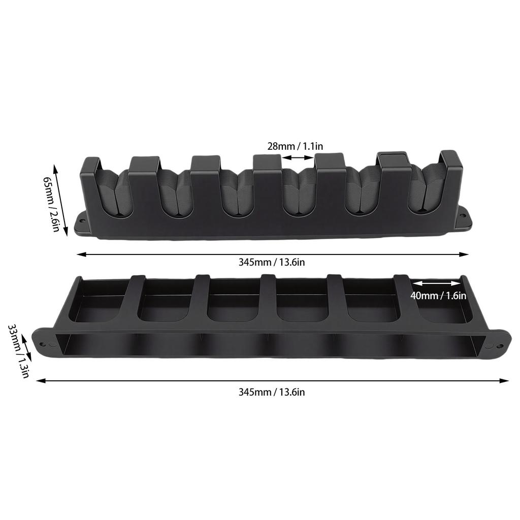 Fishing Rod Holder 6 Slots Wall Mounted Fishing Pole Storage Display Rack for Garage Home Shed