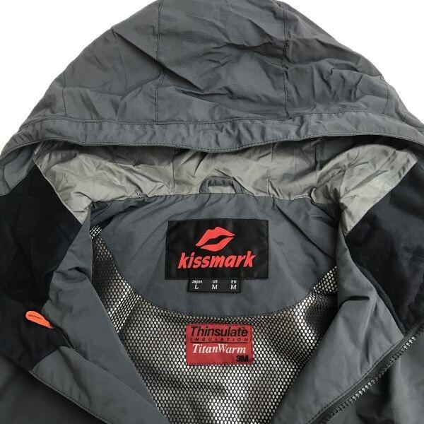 Kissmark Titan Thinsulate Nylon Jacket L Men Gray Snowboard Jacket(USED)