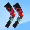 1 Pair Summer Ice Silk Arm Sleeves Pastoral UV Protection Breathable Anti-slip Elastic Men Women Outdoor Cycling Fishing Long Cooling Arm Cover