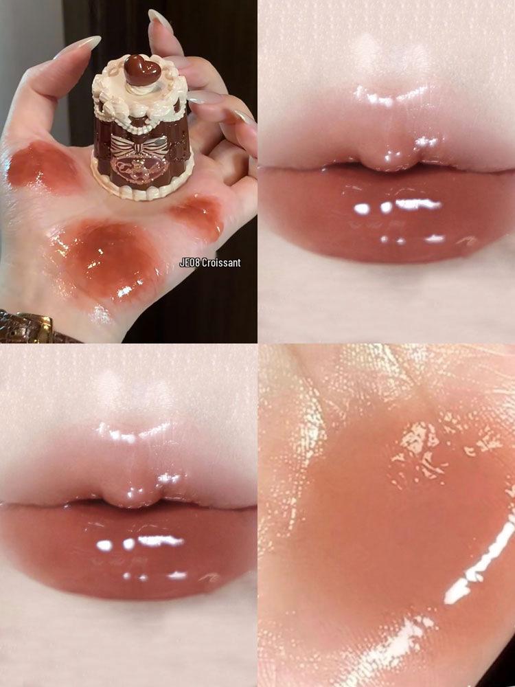 Sweetheart kleiner Bär Film-bildendes Lippen-Gelee-Glasur-Set - Erfrischender, nicht klebriger Glanz für sofortige Glas-ähnliche Lippen.