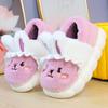 Fashion White Rabbit Hare Slippers Women's Cute Animal Platform Home Mules Shoes Girls Bedroom Plush Slides Slipper Ears Indoor Shoes