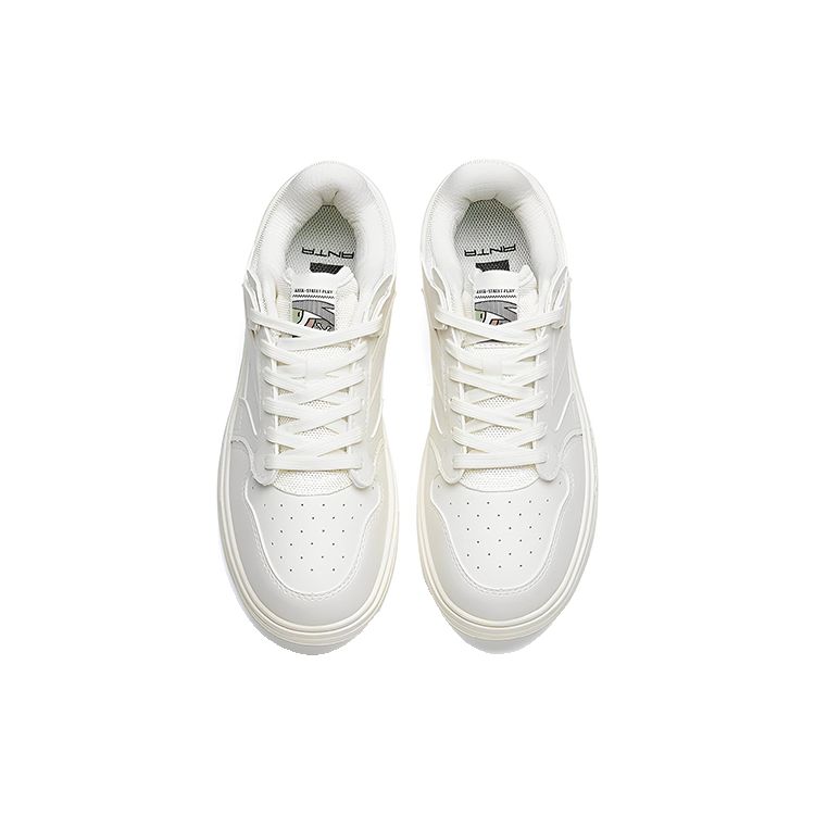 Anta Street Warrior 2.0 Comfortable Non-Slip Durable Low-Top Skate Shoes Women Sneakers White 122238066-1