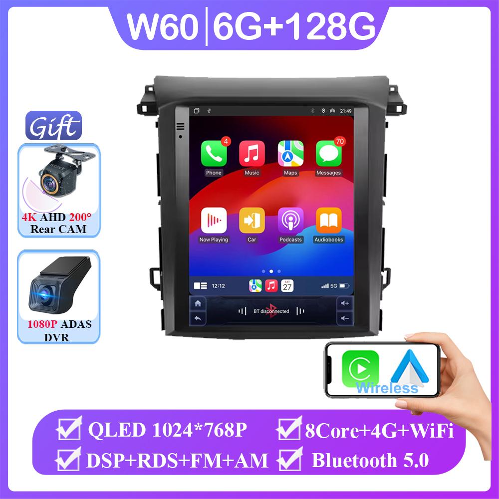 9.7 Inch QLED For Subaru XV Forester 2018-2021 Car Radio Android 14 4G WIFI Carplay Stereo 2 Din No DVD Player GPS Navigation