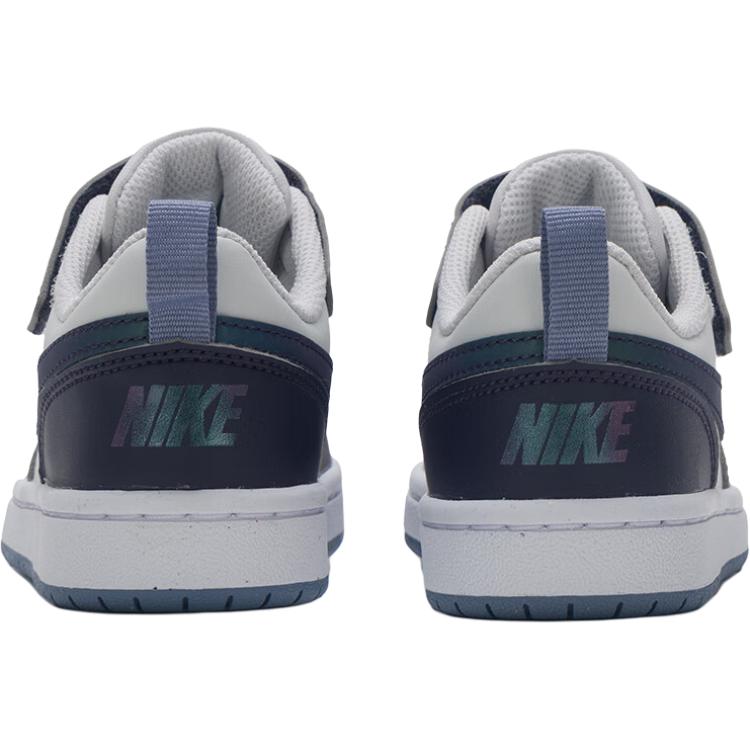 Nike Court Borough Low top Kids Lifestyle Shoes Blue White Children Aged 3 7 Years Old IB0715-001