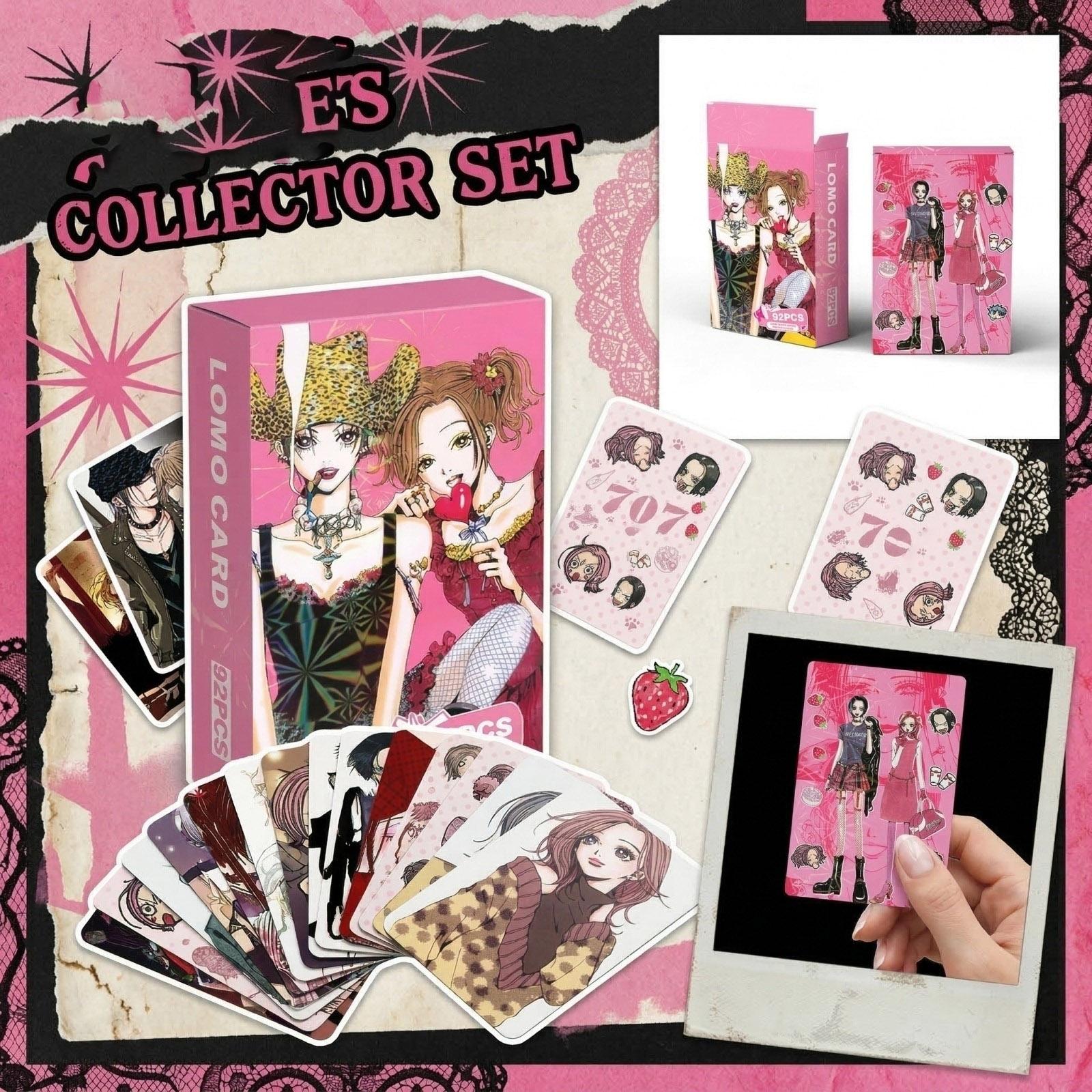 

Double-sided 60-card LOMO Cards + 32 Stickers, Anime Merchandise, Photo Cards, Collectible Cards. One Size