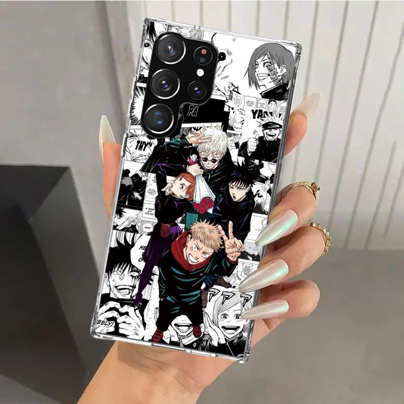 Jujutsus Japan Anime Phone Case for Samsung Galaxy S26 S24 S23 Ultra S25 Edge S22 S21 Plus S20 FE + Soft Print Shell Funda Galax