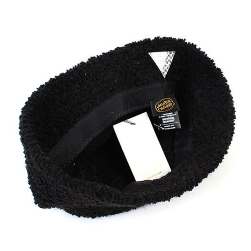 Universal Chemistry Round Fleece Black Bucket Hat