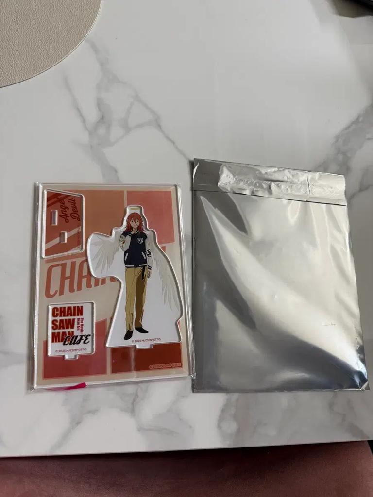 CHAINSAW MAN Cafe Goods Stand Angel Devil Set Used