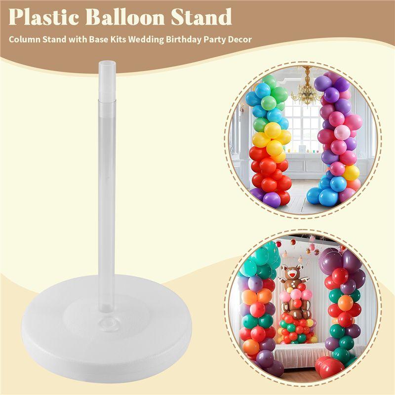 M-Modern-Plastic Balloon Arch Column Stand With Base Kits Wedding Birthday Party Decor