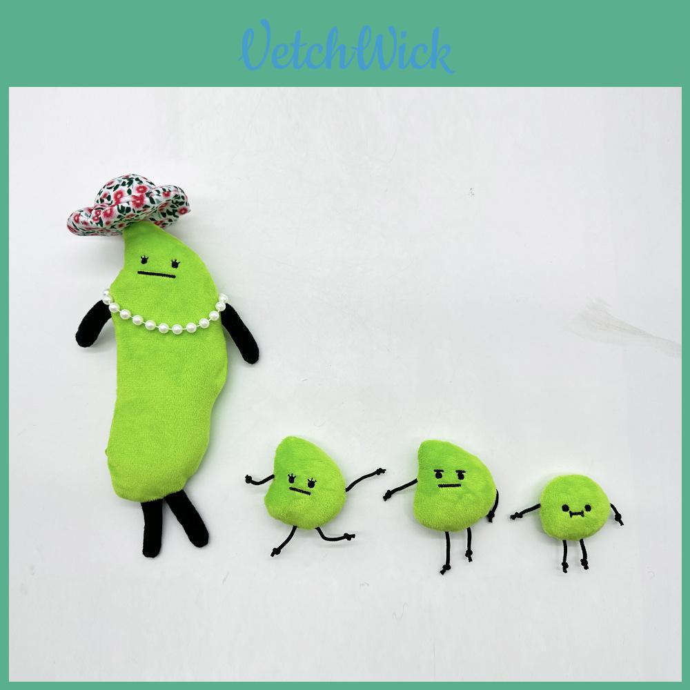 Cute Secret Staycation Edamame Family Plush Premium Quality Green Doll For Home