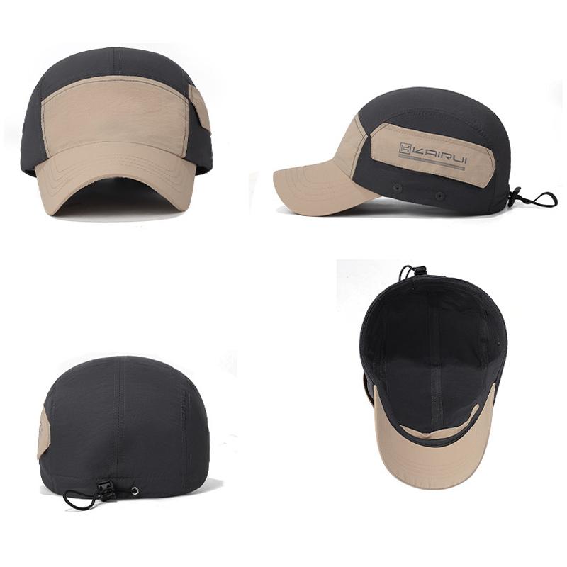 Summer Stitching Color Quick-Drying Waterproof Short Brim Baseball Cap American Cap Outdoor Sports Sunshade Cap