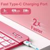 IPad Pro 11-inch Bluetooth Keyboard Case With Pen Slot Silicone Cover Smart Sleep Function RGB Backlit 10th Gen