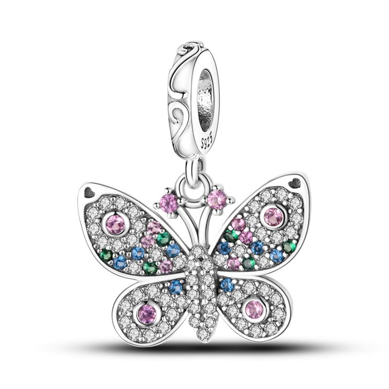 Animal Collection Copper French Bulldog Cat Butterfly Ladybug Charms Beads Fit Original Mula Bracelet Jewelry