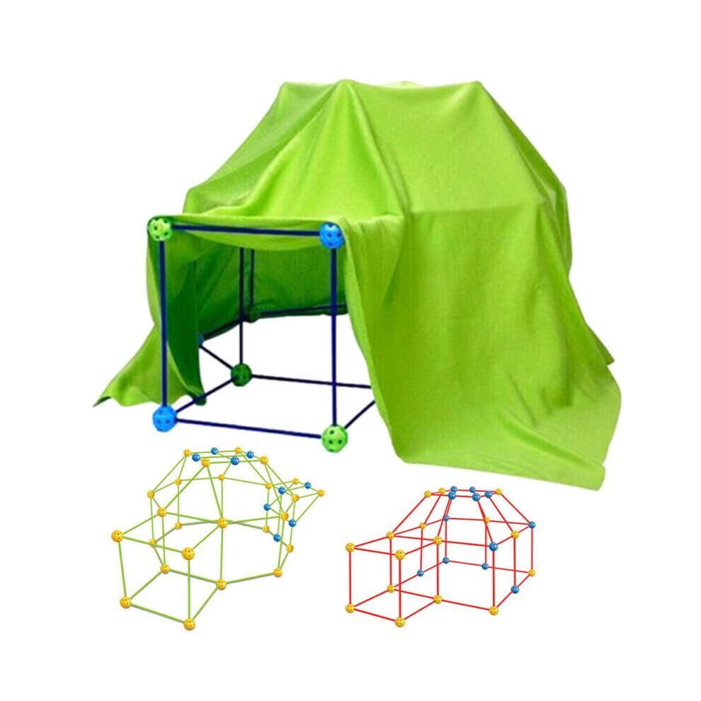 87Pcs Build Your Own Den Set Kit DIY Tent Children Developmental Toys Gifts