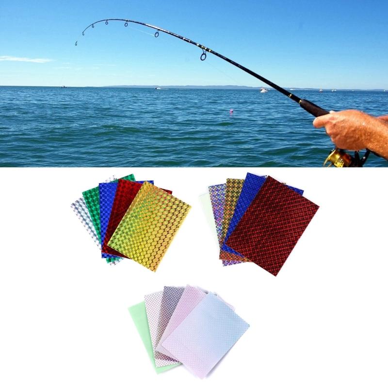 Reflective Fishing Baits DIY Flash Lures Tapes Waterproof Fishing Lures Stickers