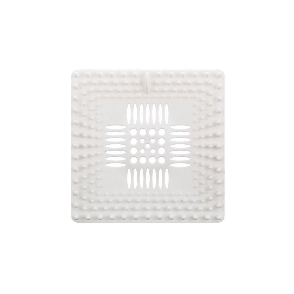 3pcs/set Floor Drain Sewer Outfall Drain Filter Square Shape Mesh Trap Kitchen Bathroom Accessories
