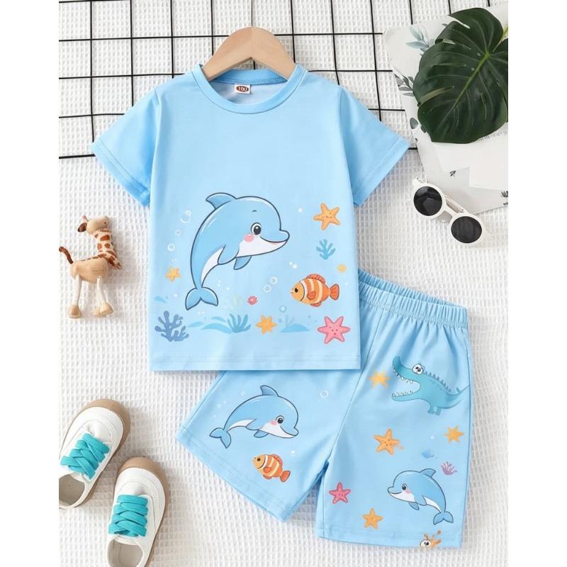 Children's Short-sleeved Two-piece Set