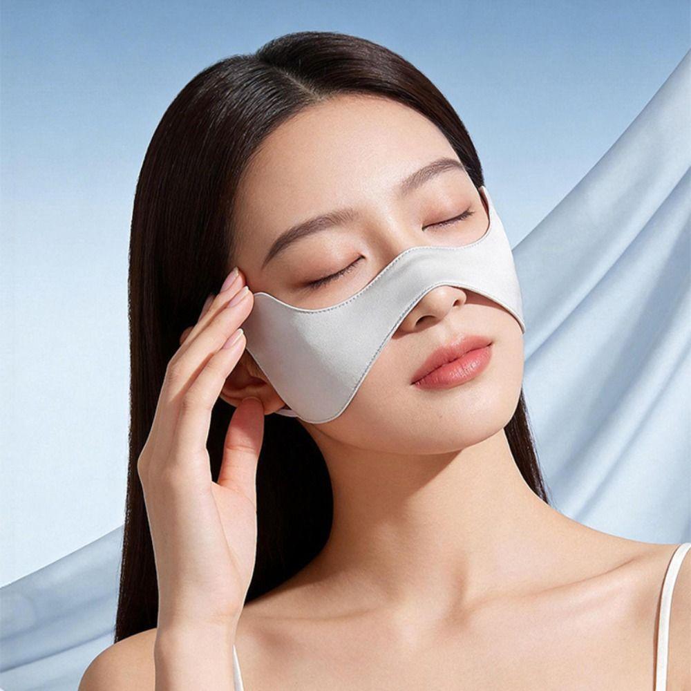 Summer Silk Sunscreen Mask Breathable Face Gini Mask Adjustable Ice Silk Sunshade Mask  Cycling