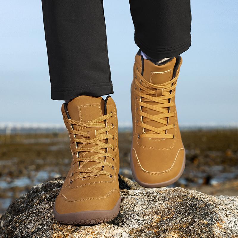 Damskie buty trekkingowe antypoślizgowe Męskie szerokie buty sportowe codzienne do trekkingu wspinaczki Modne wysokie buty ze skóry PU Wodoodporne