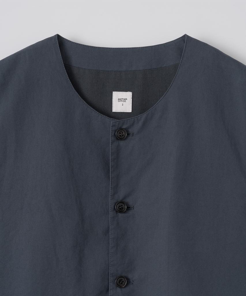 Another Office Bonjour Round Neck Vest (Nautical Gray)