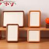5-12in A4 A3 Solid Wood Black Walnut Frame Mortise and Tenon Round Corner Picture Frame Couple Photo Display Stand Home Decor