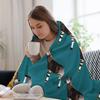 O is for Okapi Throw Blanket Anti Shedding Soft Fuzzy Blanket for Home