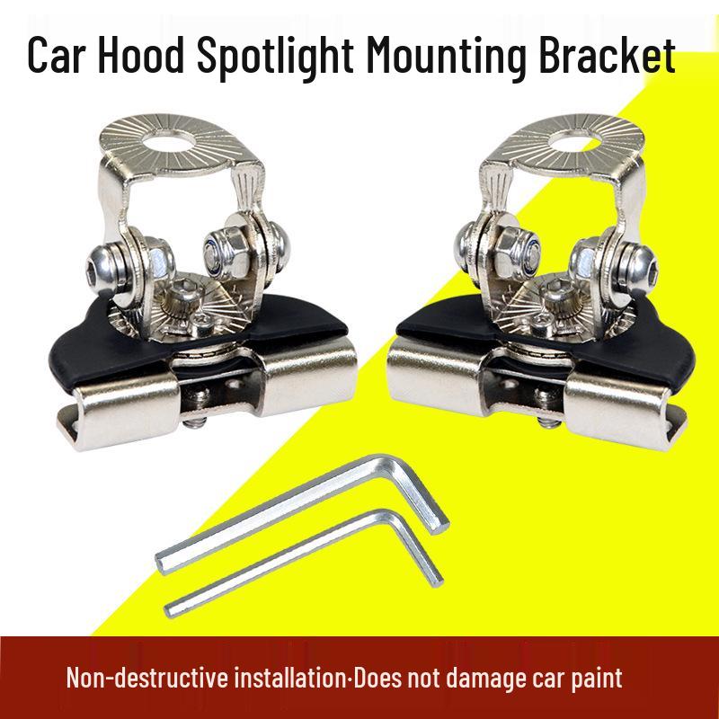 Off-Road Vehicle Headlight Bracket Clip: Strong Light Fixture for Hood and Roof