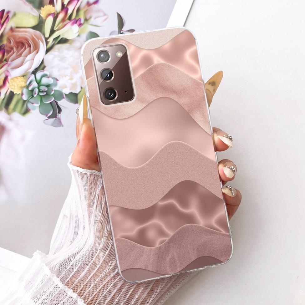 Clear For Samsung Galaxy Note20 5G Case Fashion Fashion Funny Cute Painted Cover For Samsung Note20 5G SM-N981B SM-N981W Casing