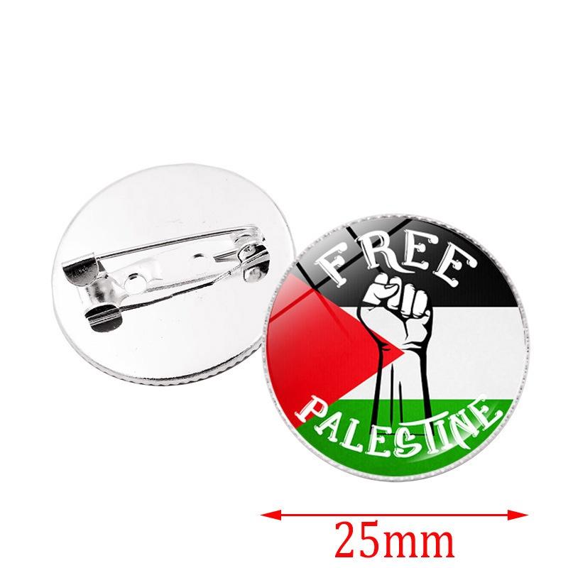 Premium Zinc Alloy Palestine Flag Brooch Pin Unique And Stylish Accessory For Bags And Jewelry Wholesale