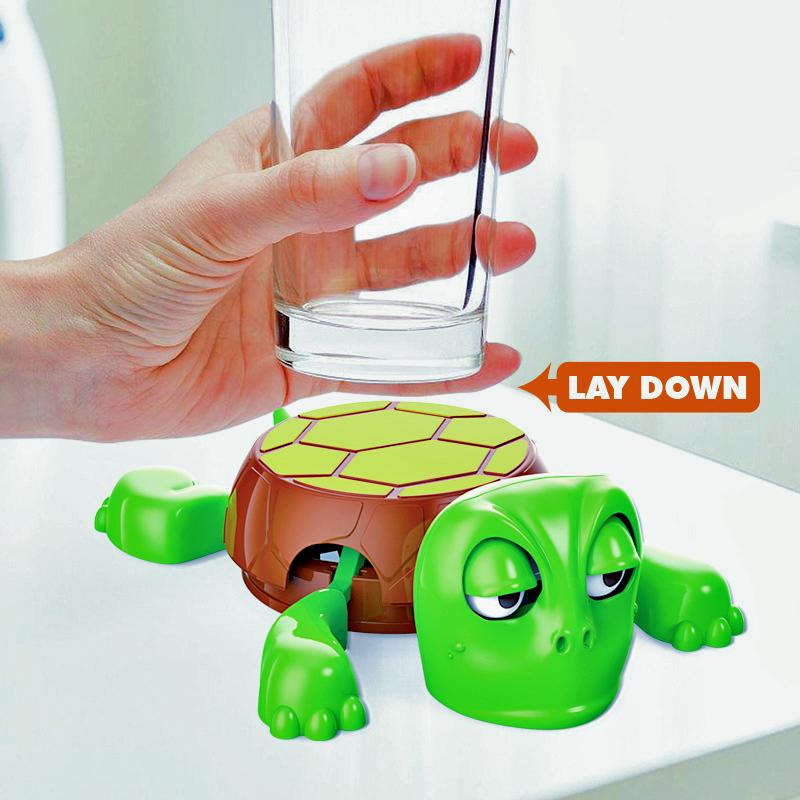 1-5 ks Zábavný podtácek s želvou a mačkacími očima Plastová dekorace na stůl Perfektní dárek pro teenagery a dospělé Smíšené barvy Dekorace želva