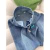 Women's Retro Blue High-Waist Straight-Leg Jeans - Versatile Slimming Fit for Spring and Autumn