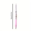 6pcs Kuromi Sanrio cartoon cat bag metal pen clip press pen cute girl heart press neutral pen signature pen HelloKitty 0.5mm black